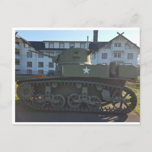 WWII M4 Sherman Panzer Postkarte (Vorderseite)