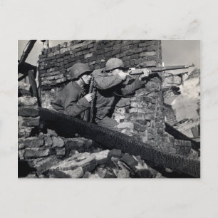 WWII niederländische Scharfschützen Postkarte