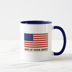 WWII Patriotische Poster-Tasse Tasse