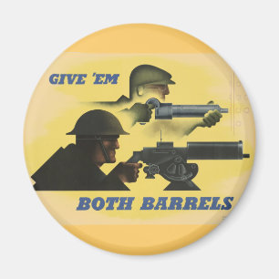 WWII patriotischer Poster Magnet