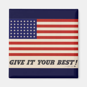 WWII Patriotisches Poster-Magnet Magnet