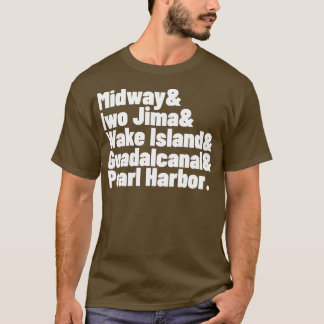 WWII Pazifischer Ozean Battles Mittelweg Pearl Har T-Shirt