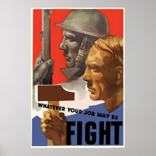 WWII-Propagandaplakat Kanada - Was auch immer Ihr Poster