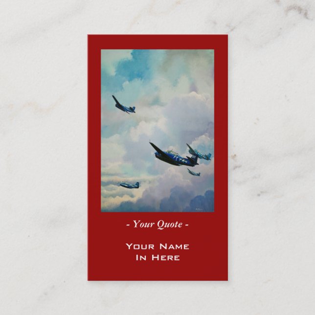 WWII Rächer Visitenkarte (Vorderseite)