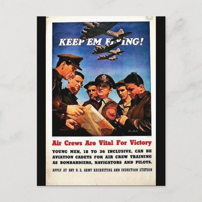 Wwii Recruit1 Postkarte (Vorderseite)