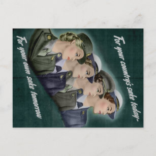 WWII Rekrutierung Postkarte
