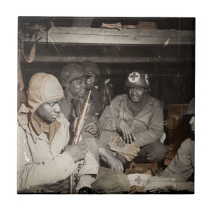 WWII-Sanitäter warten Fliese