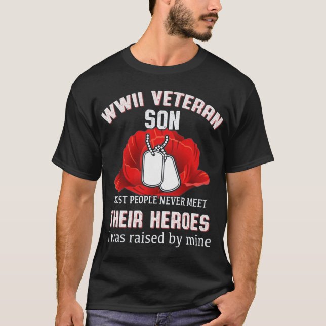 WWII VETERAN SON T-Shirt (Vorderseite)
