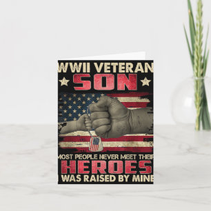 Wwii Veteran Son wurde ich von meinem Helden Fath Karte