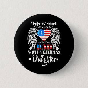 Wwii Veterans Tochter Geschenk Vater Erinnerung Ve Button