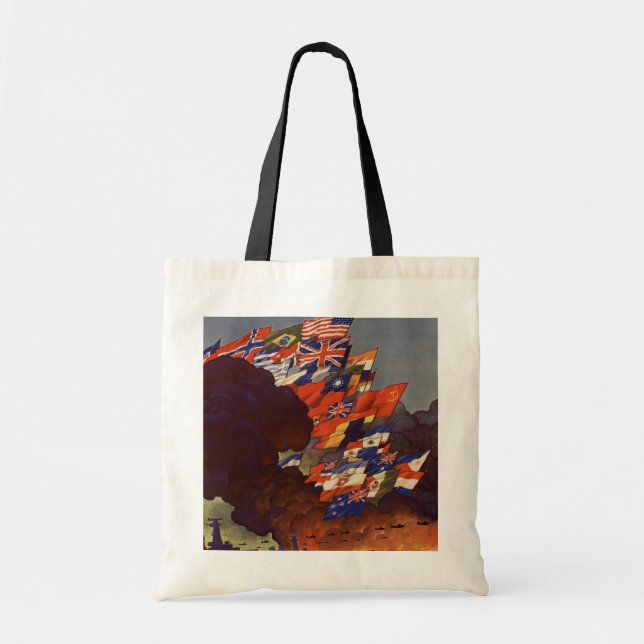 WWII Vintage Poster Bag Tragetasche (Vorne)
