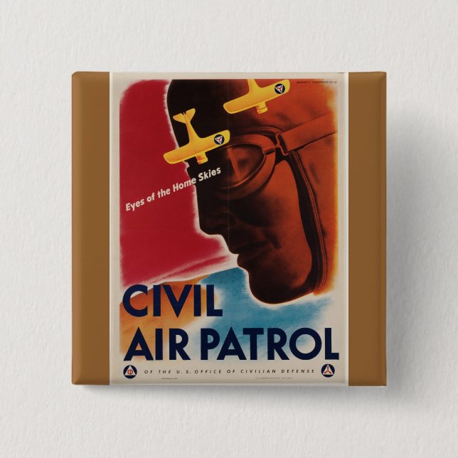 WWII Vintage Poster Button (Vorderseite)