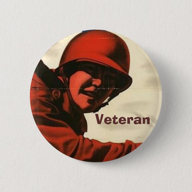 WWII Vintage Poster Button (Vorderseite)