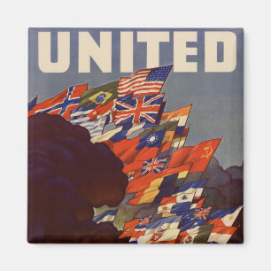 WWII Vintage Poster Magnet