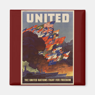 WWII Vintage Poster Magnet