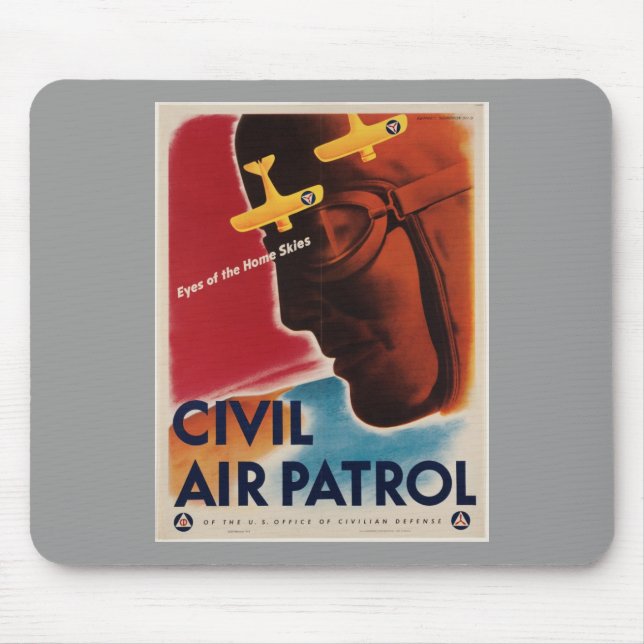 WWII Vintage Poster Mousepad (Vorne)