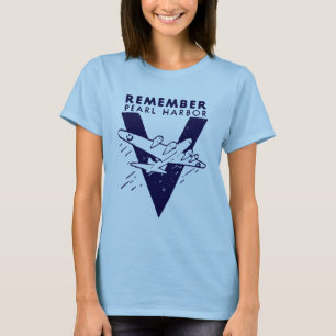 WWII White Remember Pearl Harbor T-Shirt