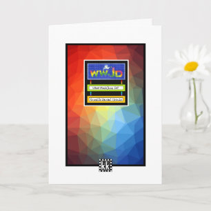 WWJD coloré / Go and Do de même carte de voeux