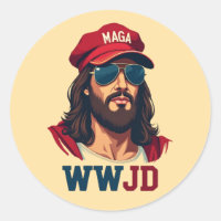WWJD - Republikanischer Jesus in MAGA Hat