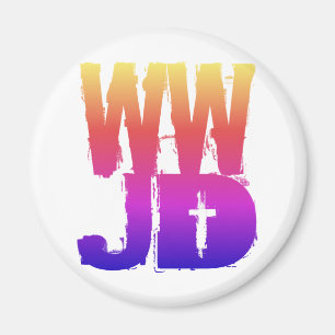 WWJD, was Jesus tun würde Magnet