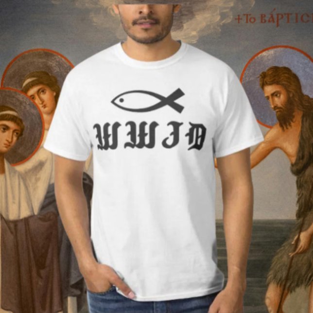 WWJD | Was täte Jesus? Freundlichkeit Inspiriert T-Shirt (Von Creator hochgeladen)