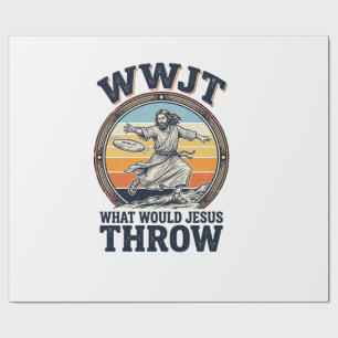 WWJT Was würde Jesus werfen Vintage Disc Shirt_1 Geschenkpapier