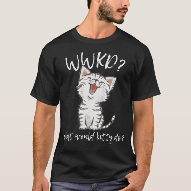 WWKD Was würde Kitty Niedlich machen T-Shirt (Vorderseite)
