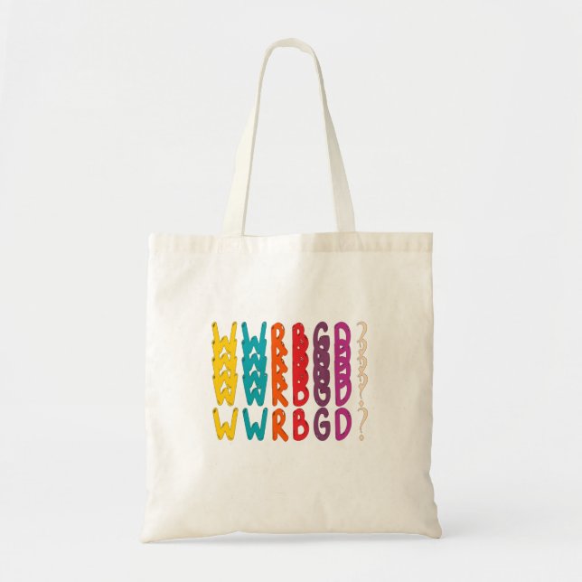 WWRBGD? Aufkleber Ruth Bader Ginsburg RBG Feminist Tragetasche (Vorne)