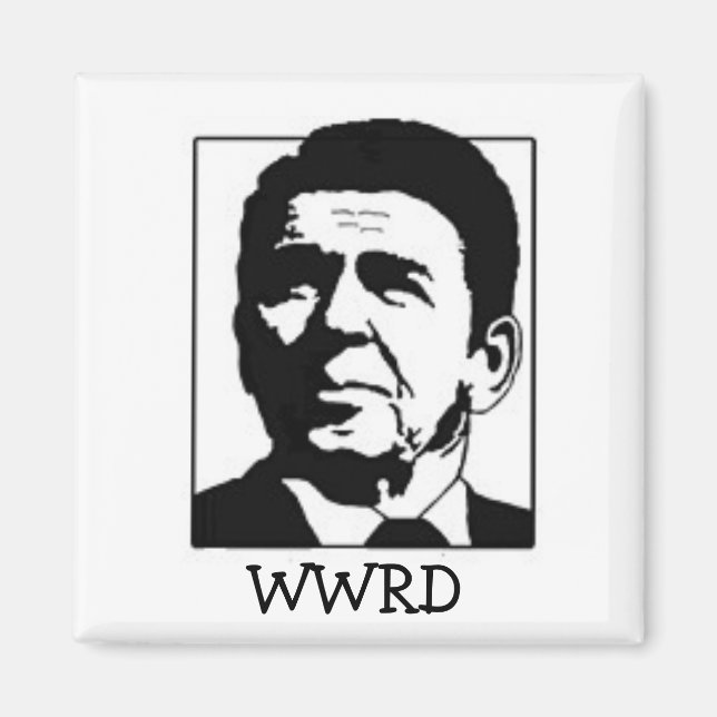 WWRD - Was würde Regan tun? Magnet (Vorne)
