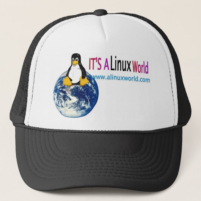 www.alinuxworld.com Linux-Hut Truckerkappe (Vorderseite)