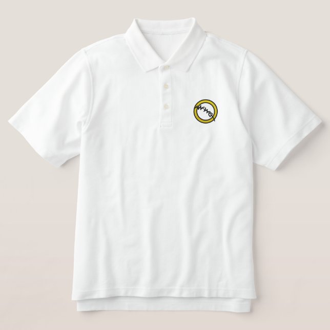 WWW bestickte Logos Polo Mens (Design Vorderseite)