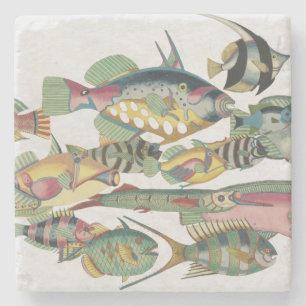 WWW FISH Stoneware Steinuntersetzer
