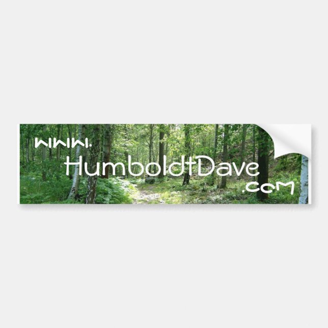 www.HumboldtDave.com Autoaufkleber (Vorne)