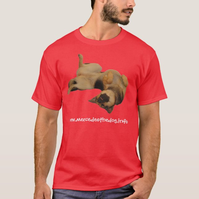 www.mercedesthedog.info-Rot-T - Shirt (Vorderseite)