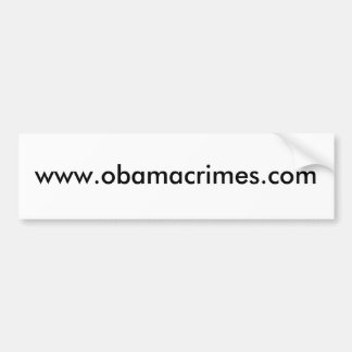 www.obamacrimes.com autoaufkleber