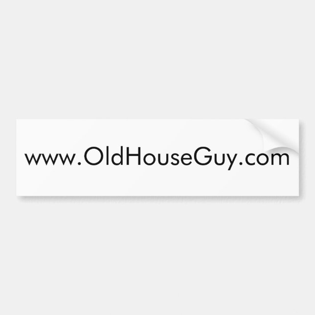WWW, oldhouseguy.com Autoaufkleber (Vorne)