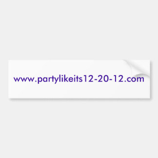 www.partylikeits12-20-12.com-Autoaufkleber Autoaufkleber