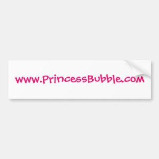 www.PrincessBubble.com Autoaufkleber