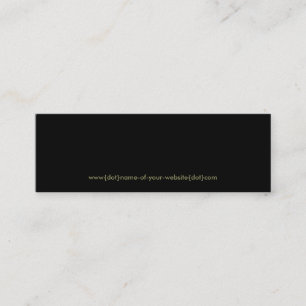 WWW {Punkt} Name-von-Ihrwebsite {Punkt} COM Mini Visitenkarte
