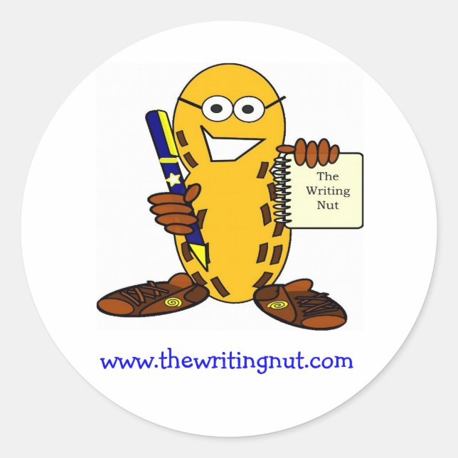 www.thewritingnut.com Aufkleber (Vorderseite)