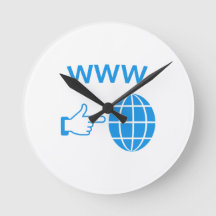 WWW World Wide Web Globe Icon with Hand Pointer