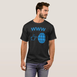 WWW World Wide Web Globe Icon with Hand Pointer T-Shirt