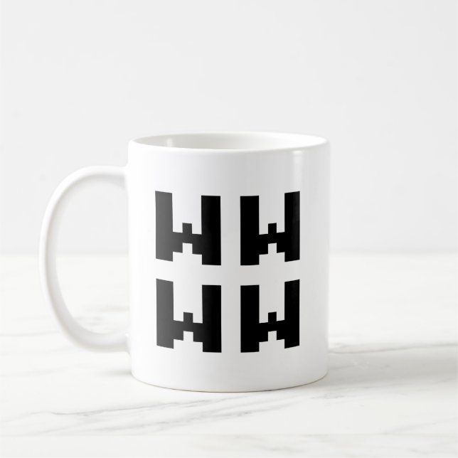 WWWW | LOL Japanisch Internet Slang Kaffeetasse (Links)
