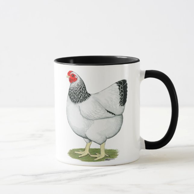 Wyandotte:  Kolumbianische Henne Tasse (Rechts)