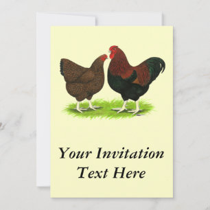Wyandotte: Partridge Pair Einladung