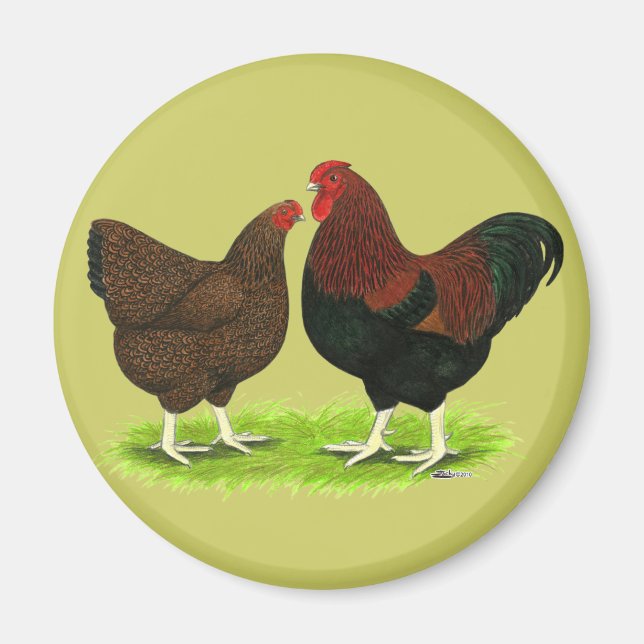 Wyandotte: Partridge Pair Magnet (Vorne)