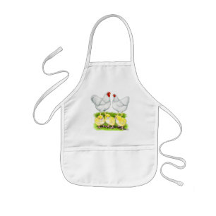 Wyandotte White Chicken Family Kinderschürze