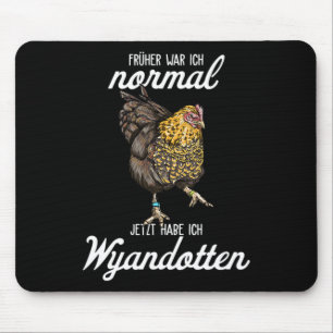 Wyandotten-Huhn I Henne Ei Hahn-Motiv für Chi Mousepad