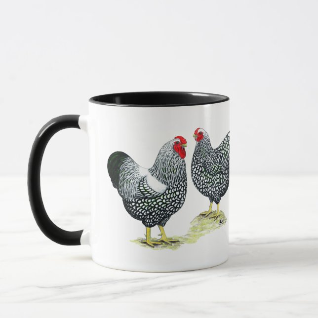 Wyandottes schnürte sich Paare Tasse (Links)