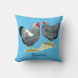 Wyandottes Silver-laced Pair Kissen